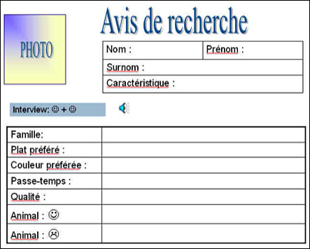 Avis de recherche
